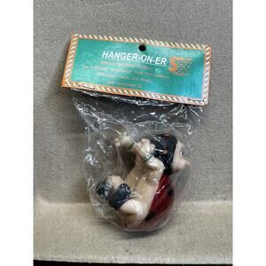 Vintage Hanger-On-Er Plant Hanger Ladybug Girl Gift Link 1999 NOS Garden Decor